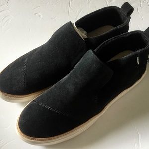 Toms Black Suede Sneakers